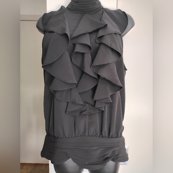 Forever 21 Tops - Twentyone Sexy Black Ruffle Top